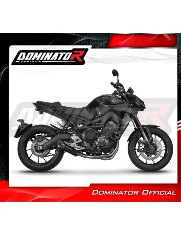 Ligne d'échappement complète inox Dominator HP8 Noir pour Yamaha MT-09 (2017-2020)