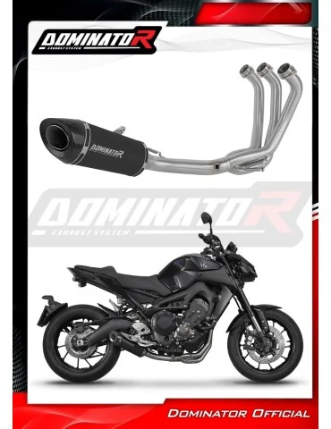 Ligne d'échappement complète inox Dominator HP8 Noir pour Yamaha MT-09 (2013-2016)