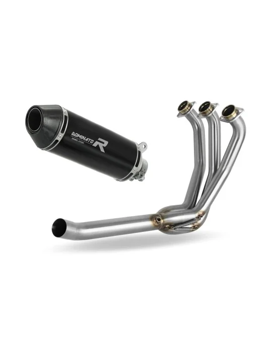 Ligne d'échappement complète inox Dominator HP3 Noir pour Yamaha XSR 900 Low Level 2022-2023, vue 1