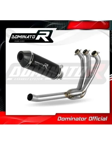 Ligne d'échappement complète inox Dominator HP3 Noir pour Yamaha XSR 900 Low Level (2022-2023)