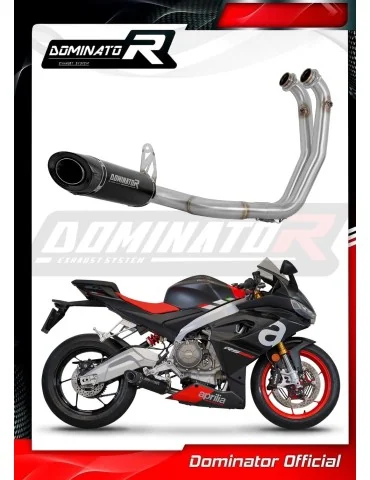 Ligne d'échappement complète inox Dominator HP8 Noir pour Aprilia RS 660 (2020-2024)