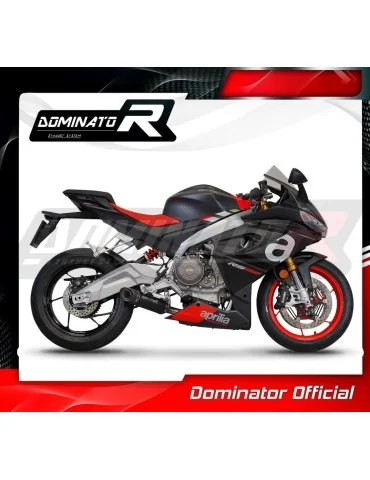 Ligne d'échappement complète inox Dominator HP8 Noir pour Aprilia RS 660 (2020-2024)