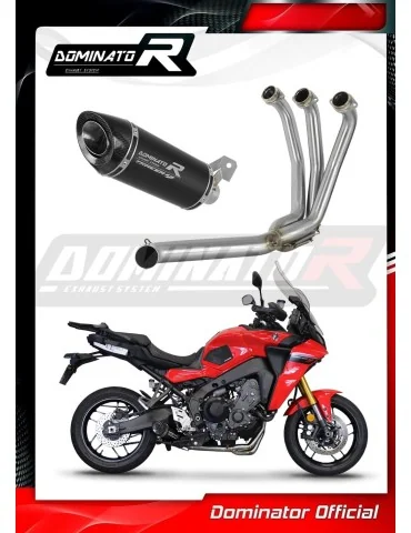 Ligne d'échappement complète inox Dominator HP8 Noir pour Yamaha Tracer 9 / GT (2021-2024)