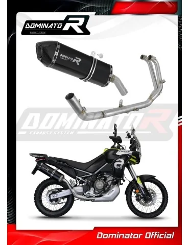 Ligne d'échappement complète inox Dominator HP7 Noir pour Aprilia Tuareg 660 (2021-2023)