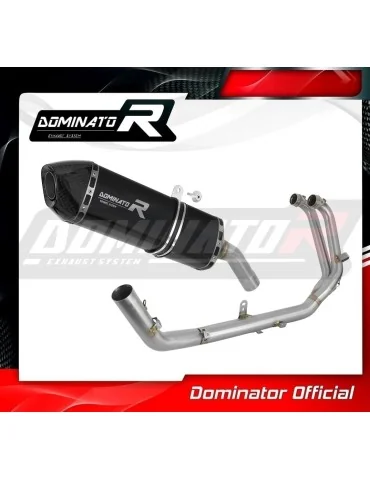 Ligne d'échappement complète inox Dominator HP7 Noir pour Aprilia Tuareg 660 (2021-2023)