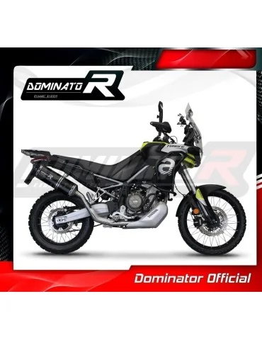 Ligne d'échappement complète inox Dominator HP7 Noir pour Aprilia Tuareg 660 (2021-2023)
