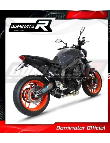 Ligne d'échappement complète inox Dominator HP3 Noir pour Yamaha MT 09 Low Level (2021-2023)