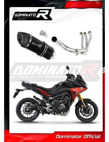 Ligne d'échappement complète inox Dominator HP5 Noir pour Yamaha MT 09 Tracer 900 (2015-2020)