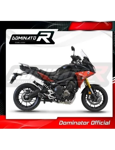 Ligne d'échappement complète inox Dominator HP5 Noir pour Yamaha MT 09 Tracer 900 (2015-2020)