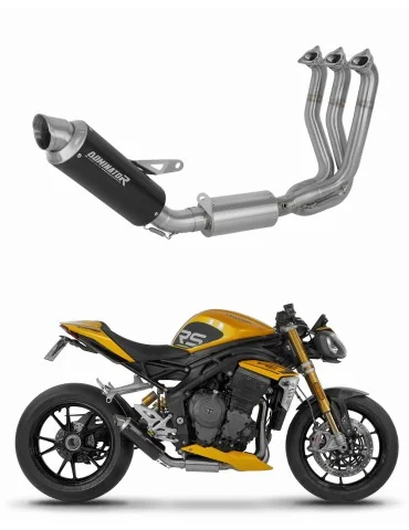 Ligne d'échappement complète inox Dominator GPF Noir pour Triumph Speed Triple 1200 RS / RR (2021-2024)