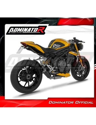 Ligne d'échappement complète inox Dominator GPF Noir pour Triumph Speed Triple 1200 RS / RR (2021-2024)