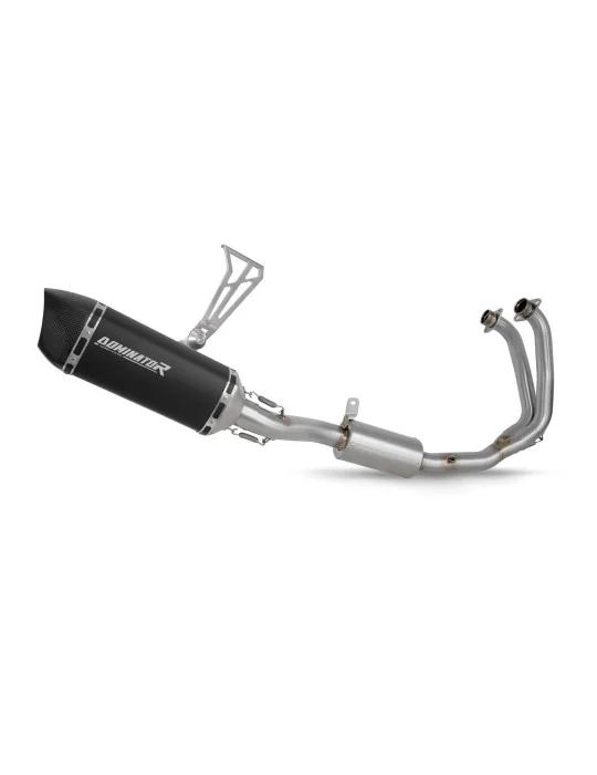 Ligne d'échappement complète inox Dominator HP6 Noir pour Aprilia Tuono 457 2024-2025, vue 1