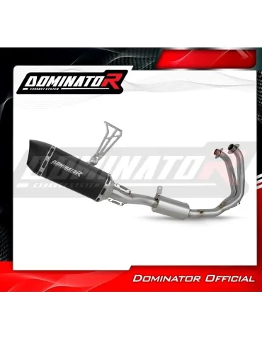 Ligne d'échappement complète inox Dominator HP6 Noir pour Aprilia RS 457 (2024-2026)