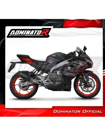Ligne d'échappement complète inox Dominator HP6 Noir pour Aprilia RS 457 (2024-2026)