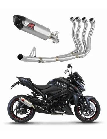 Ligne d'échappement complète inox Dominator HP8 pour Suzuki GSX-S 1000 / F (2015-2020) - réf. SU101DF