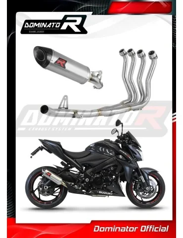Ligne d'échappement complète inox Dominator HP8 pour Suzuki GSX-S 1000 / F (2015-2020) - réf. SU101DF