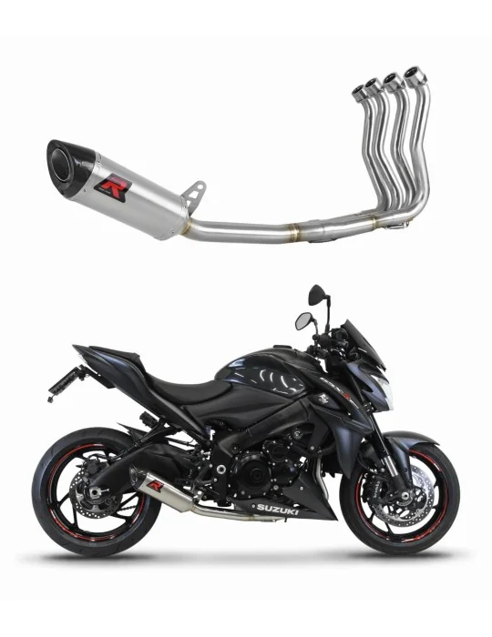 Ligne d'échappement complète inox Dominator HP8 pour Suzuki GSX-S 1000 / F Low Level 2015-2020, vue 1