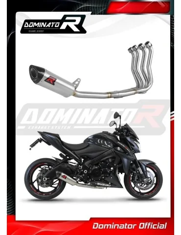 Ligne d'échappement complète inox Dominator HP8 pour Suzuki GSX-S 1000 / F Low Level (2015-2020)