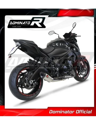 Ligne d'échappement complète inox Dominator HP8 pour Suzuki GSX-S 1000 / F Low Level (2015-2020)