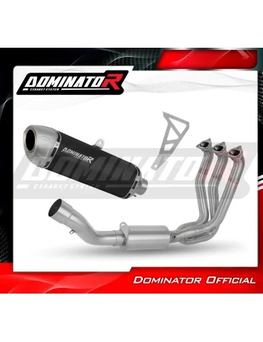 Ligne d'échappement complète inox Dominator S6 Noir pour Triumph Speed Triple 1200 RS / RR (2021-2024)