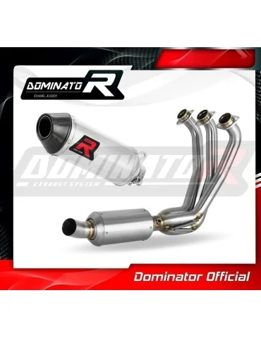 Ligne d'échappement complète inox Dominator HP3 pour Yamaha XSR 900 Low Level EX (2022-2023)