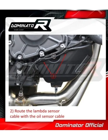 Ligne d'échappement complète inox Dominator GP3 pour Yamaha XSR 900 Low Level EX (2022-2023)