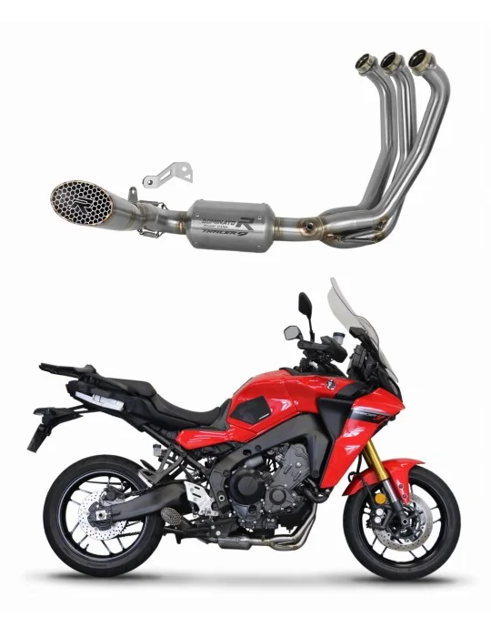 Ligne d'échappement complète inox Dominator GP3 EX pour Yamaha Tracer 9 / GT 2021-2024, vue 1