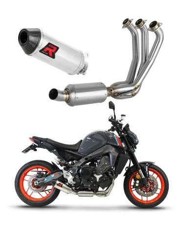 Ligne d'échappement complète inox Dominator HP3 pour Yamaha MT 09 Low Level EX (2021-2023)