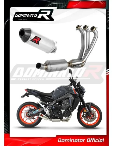 Ligne d'échappement complète inox Dominator HP3 pour Yamaha MT 09 Low Level EX (2021-2023)