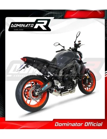 Ligne d'échappement complète inox Dominator HP3 pour Yamaha MT 09 Low Level EX (2021-2023)