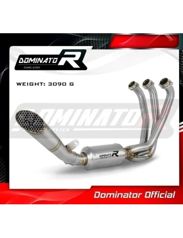 Ligne d'échappement complète inox Dominator GP3 EX Low Level pour Yamaha MT 09 (2021-2023)