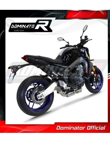 Ligne d'échappement complète inox Dominator GP3 EX Low Level pour Yamaha MT 09 (2021-2023)