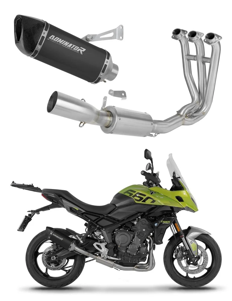 Ligne d'échappement complète inox Dominator HP6 Noir pour Triumph Tiger Sport 660 (2025-2026)
