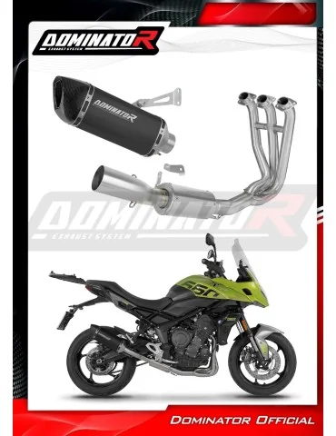 Ligne d'échappement complète inox Dominator HP6 Noir pour Triumph Tiger Sport 660 (2025-2026)