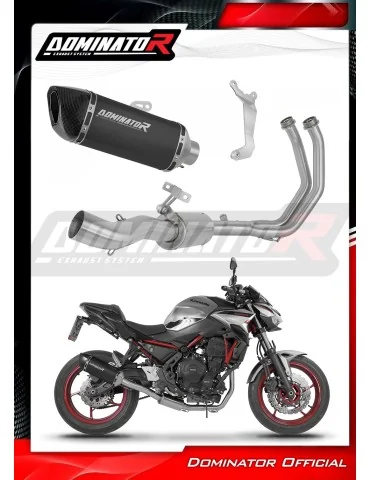Ligne d'échappement complète inox Dominator HP6 Noir pour Kawasaki Ninja 650 (2023-2026)