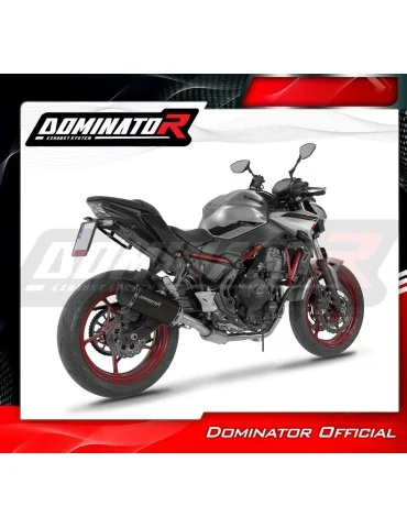 Ligne d'échappement complète inox Dominator HP6 Noir pour Kawasaki Ninja 650 (2023-2026)