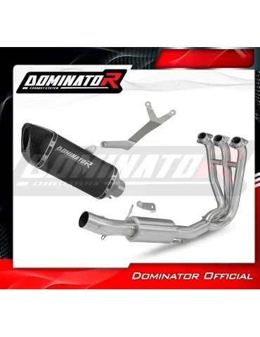 Ligne d'échappement complète inox Dominator HP6 Noir pour Triumph Daytona 660 (2024-2026)