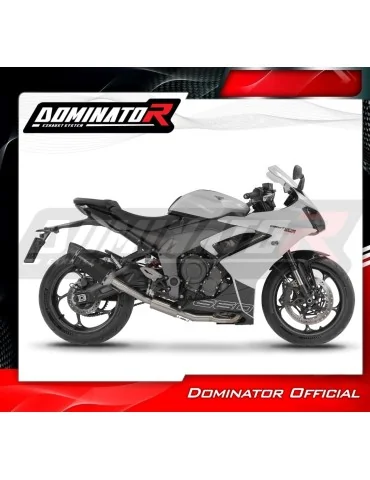 Ligne d'échappement complète inox Dominator HP6 Noir pour Triumph Daytona 660 (2024-2026)