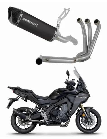 Ligne d'échappement complète inox Dominator HP6 Noir pour Yamaha Tracer 9 / GT (2025-2026)