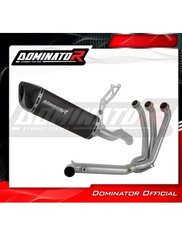 Ligne d'échappement complète inox Dominator HP6 Noir pour Yamaha Tracer 9 / GT (2025-2026)
