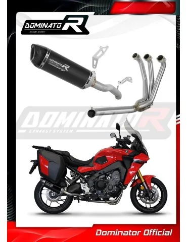 Ligne d'échappement complète inox Dominator HP6 Noir pour Yamaha Tracer 9 / GT (2021-2024)