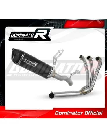Ligne d'échappement complète inox Dominator HP6 Noir pour Yamaha Tracer 9 / GT (2021-2024)