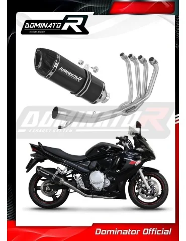 Ligne d'échappement complète inox Dominator HP1 Noir pour Suzuki GSXF 650 (2007-2016)