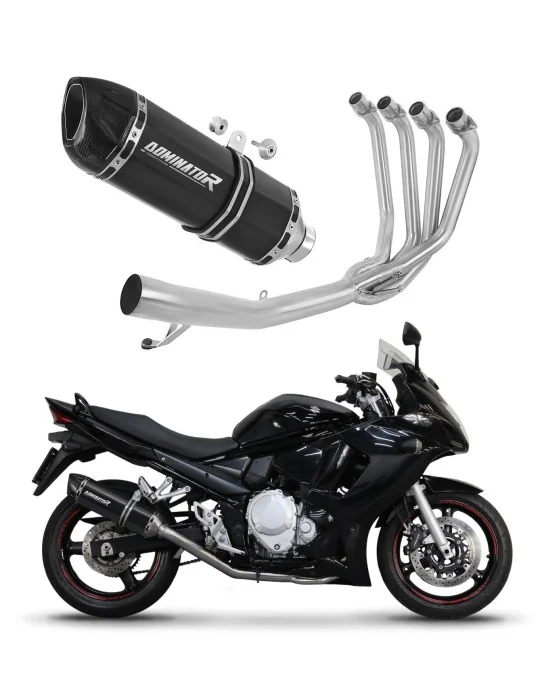 Ligne d'échappement complète inox Dominator HP1 Noir pour Suzuki GSX 1250 FA 2010-2016, vue 1