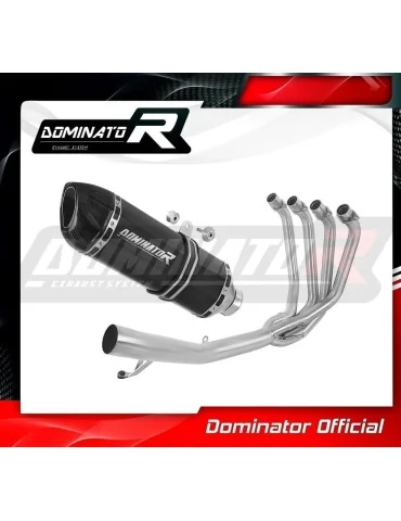 Ligne d'échappement complète inox Dominator HP1 Noir pour Suzuki GSX 1250 FA (2010-2016)