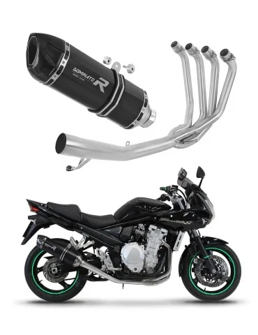 Ligne d'échappement complète inox Dominator HP1 Noir pour Suzuki GSF 650 Bandit N / S (2007-2016)