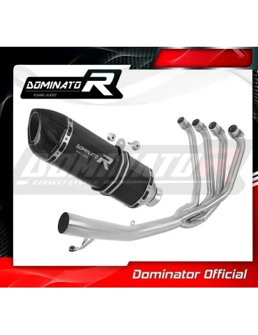 Ligne d'échappement complète inox Dominator HP1 Noir pour Suzuki GSF 650 Bandit N / S (2007-2016)