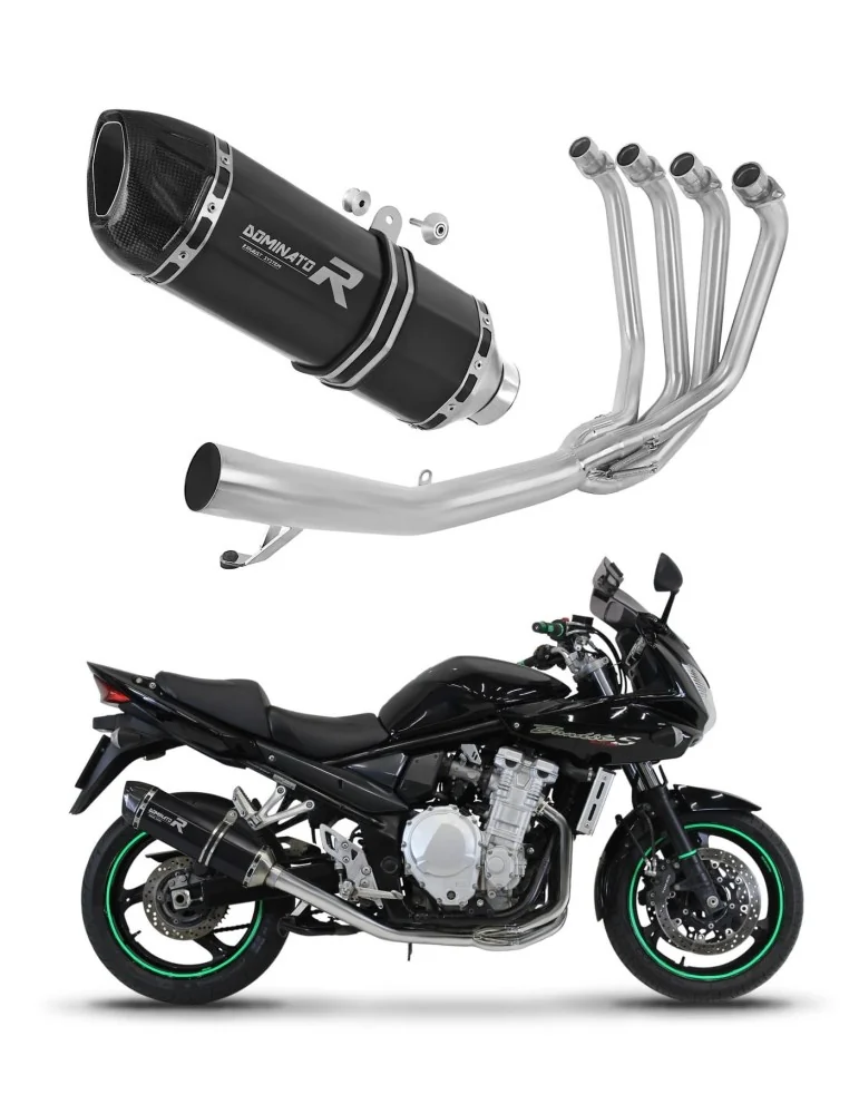 Ligne d'échappement complète inox Dominator HP1 Noir pour Suzuki GSF 1250 N / S Bandit (2007-2016)