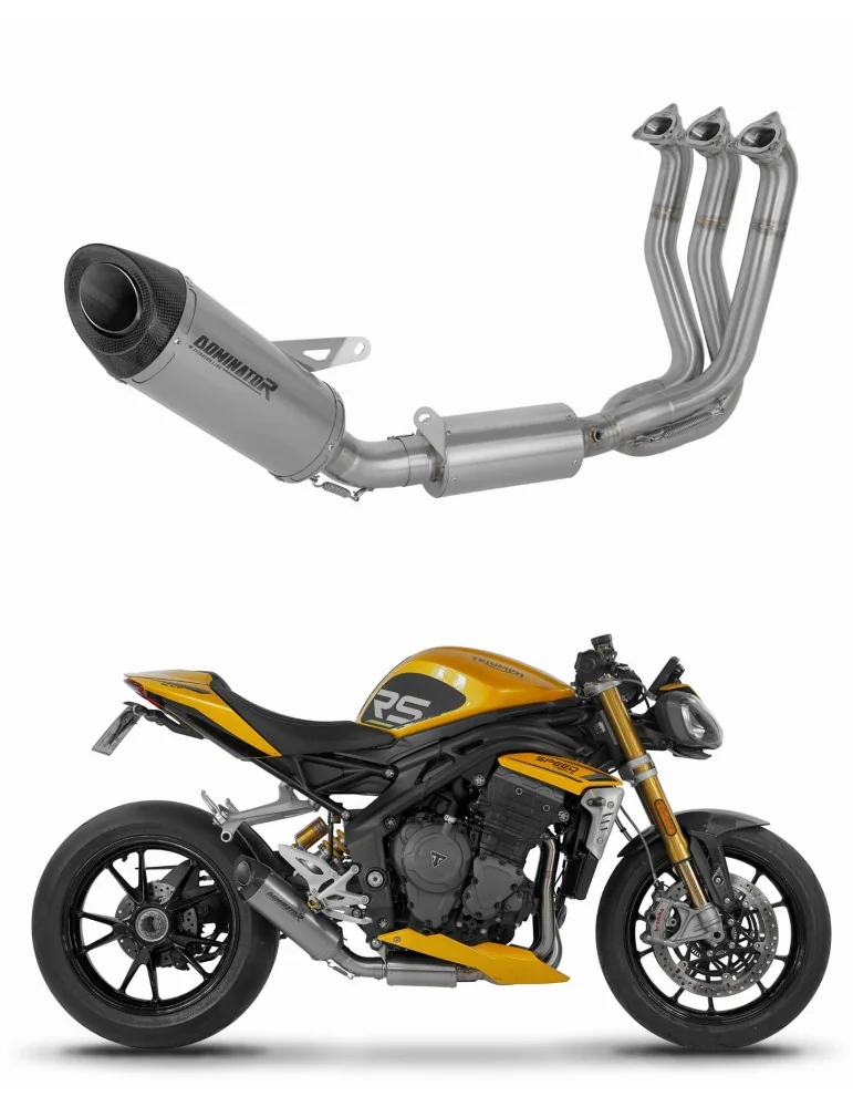 Ligne d'échappement complète Dominator HP8 Titane pour Triumph Speed Triple 1200 RS / RR (2021-2024)