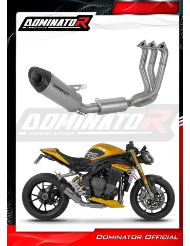 Ligne d'échappement complète Dominator HP8 Titane pour Triumph Speed Triple 1200 RS / RR (2021-2024)